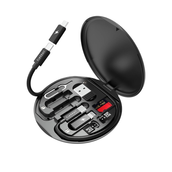 Other - Type C Charging Cable With 4 Types Multi-Function Portable USB Adopter Set